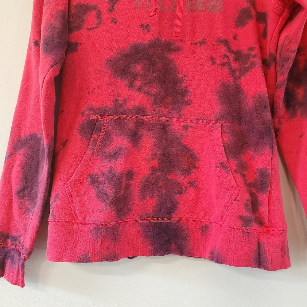 The North Face Pink Tie Dye Pullover Hoodie Sweatshirt Women's M - Picture 3 of 9